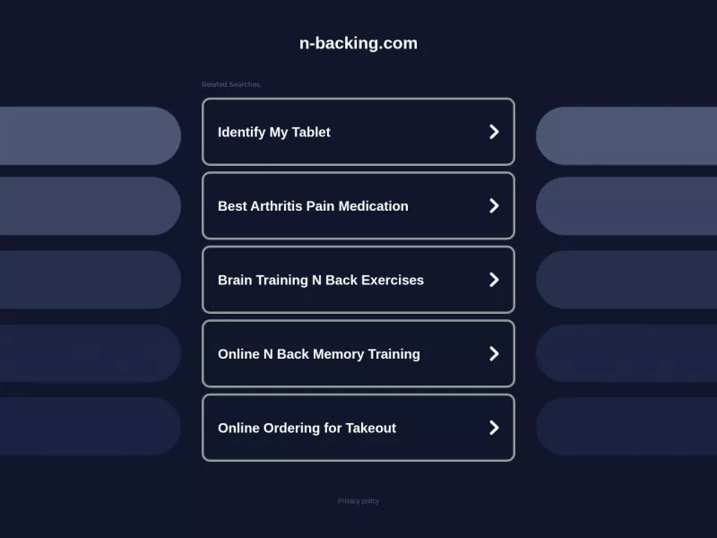 Dual N-Back Training 网站预览截图