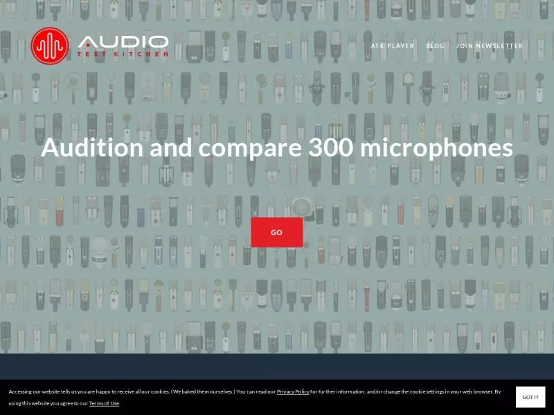 Audio Test Kitchen 网站预览截图