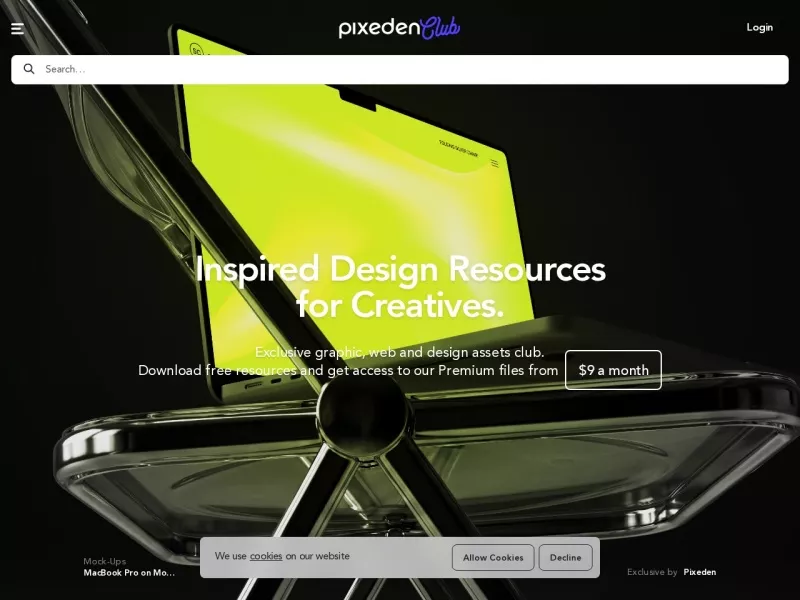 Pixeden 网站预览截图