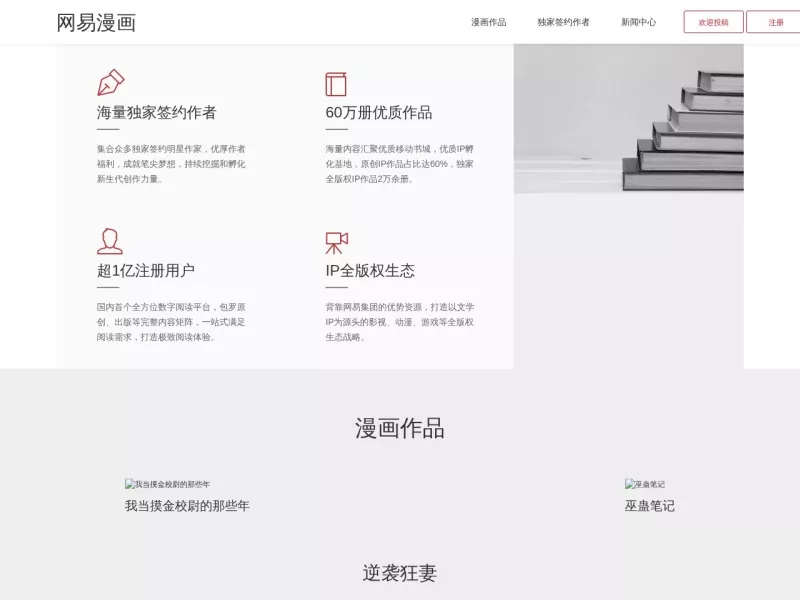 网易文学 网站预览截图