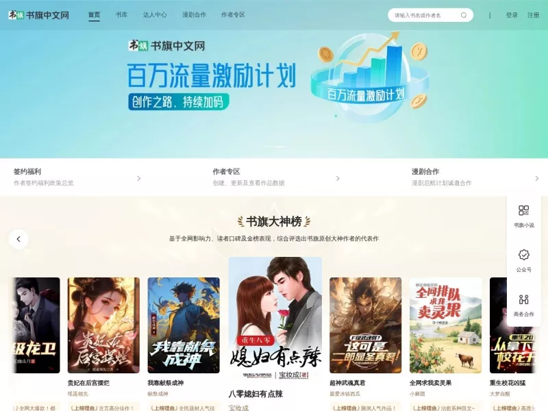 书旗小说 网站预览截图
