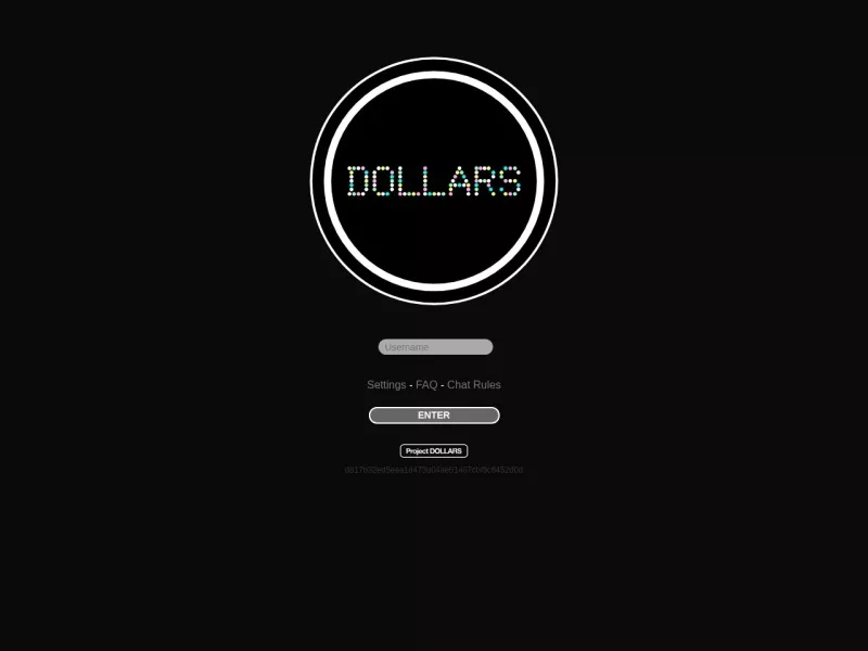 DOLLARS 聊天室 网站预览截图
