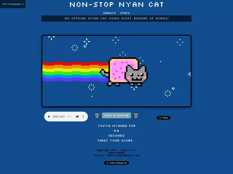NYAN.CAT! 网站预览截图