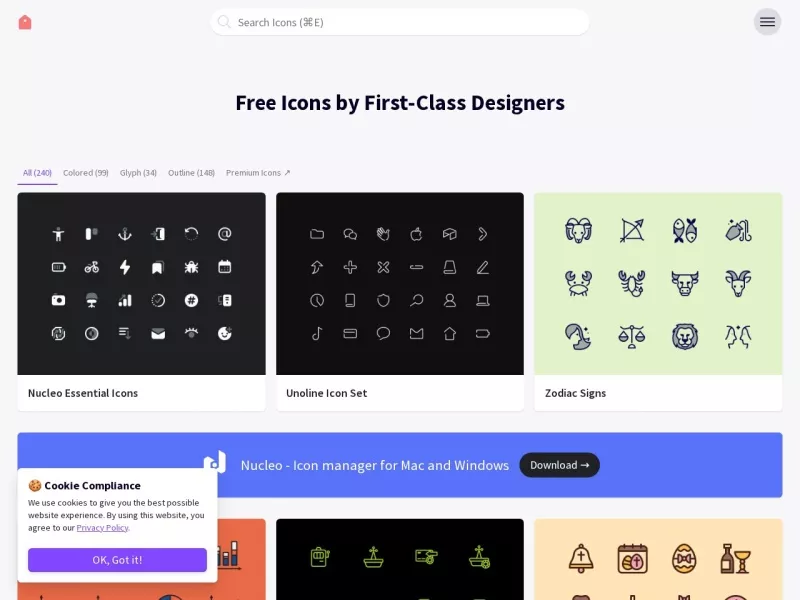 IconStore 网站预览截图