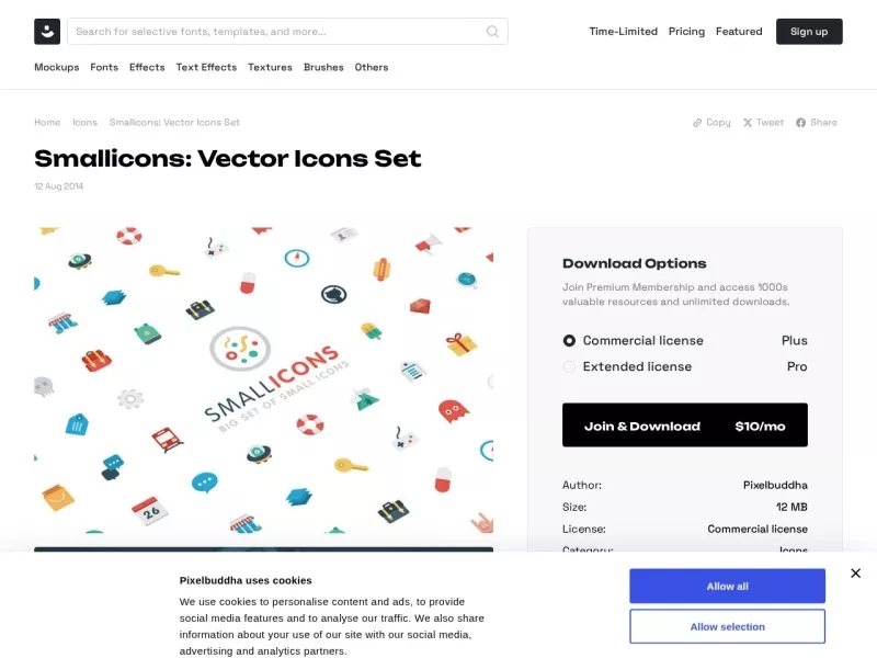 Smallicons 网站预览截图
