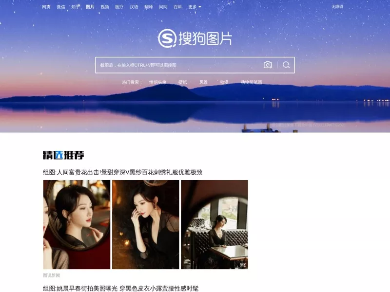 搜狗图片搜索 网站预览截图