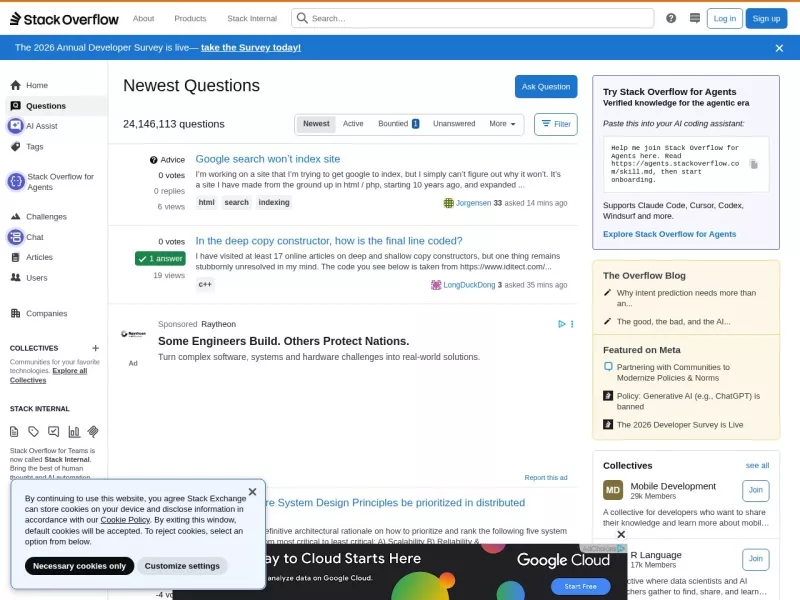 Stack Overflow 网站预览截图