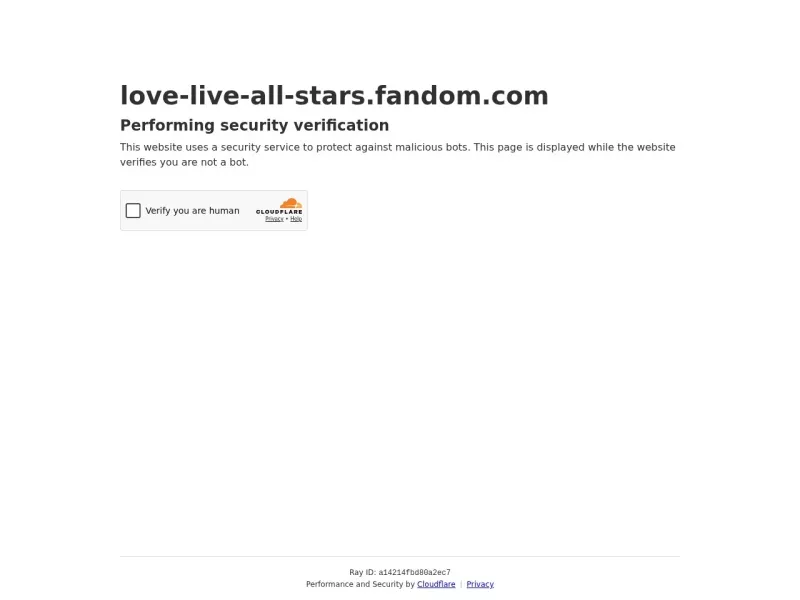 Love Live! All Stars! Wiki 网站预览截图