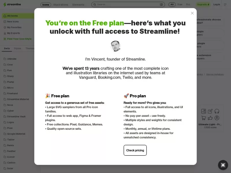 Streamlineicons 网站预览截图
