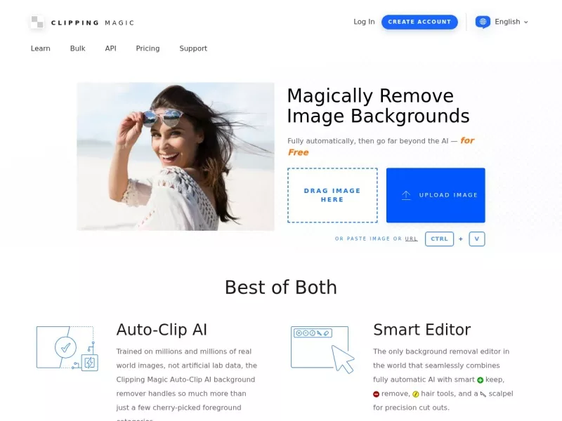 Clipping Magic 网站预览截图