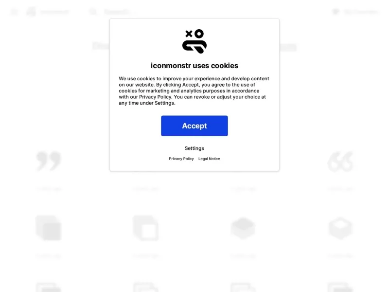 Iconmonstr 网站预览截图