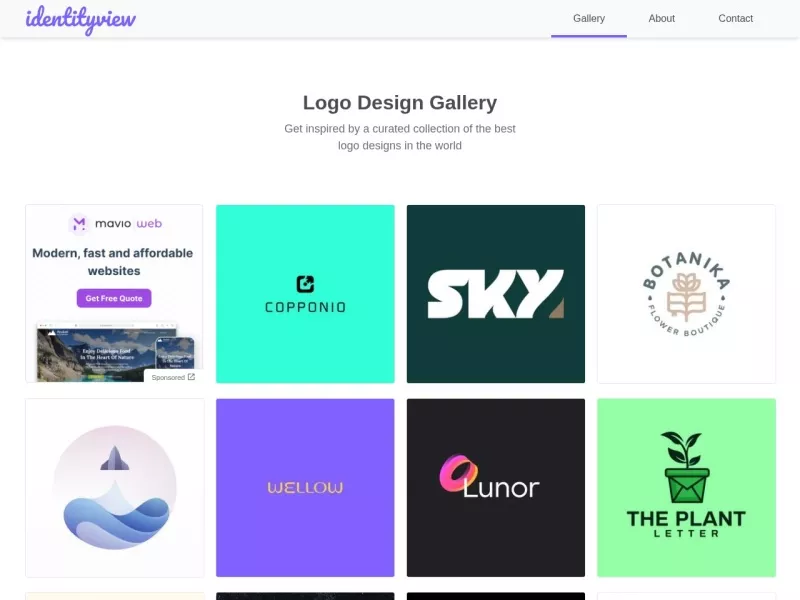 Identityview 网站预览截图