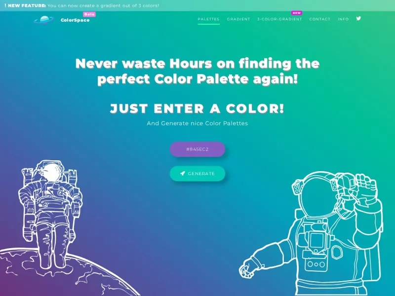 ColorSpace 网站预览截图