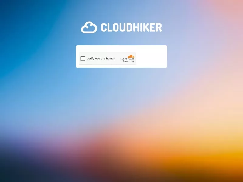 cloudhiker 网站预览截图