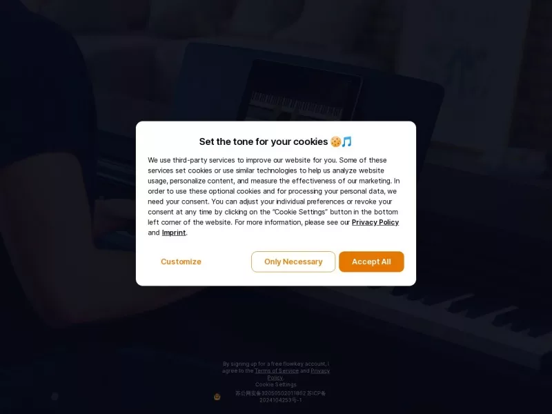 flowkey 网站预览截图