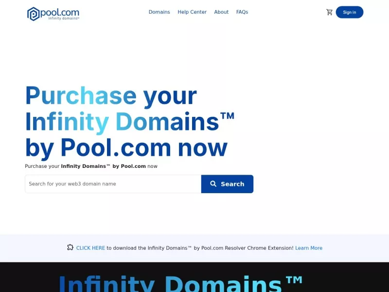 Pool 网站预览截图