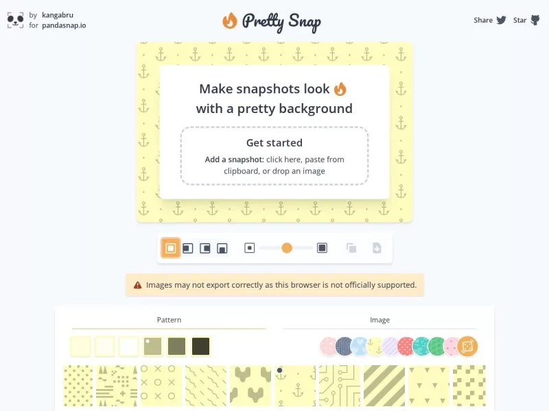 Pretty Snap 网站预览截图