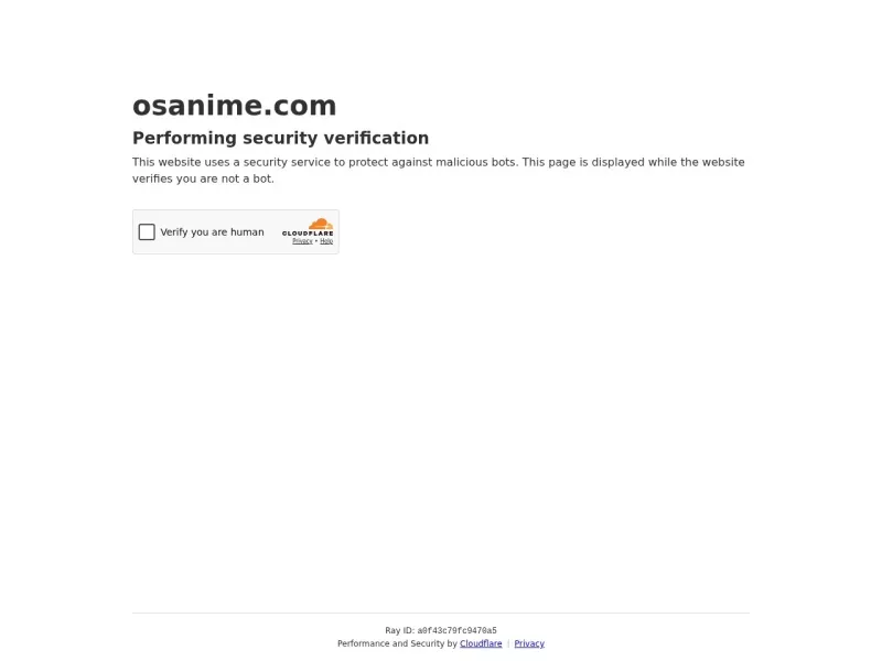 Osanime 网站预览截图
