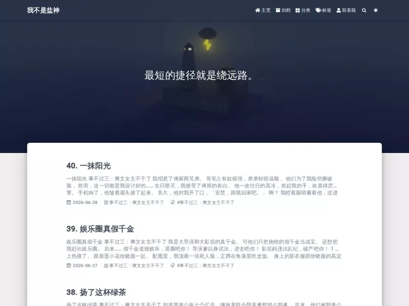 我不是盐神 网站预览截图