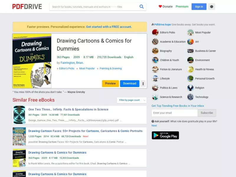 PDF Drive 网站预览截图