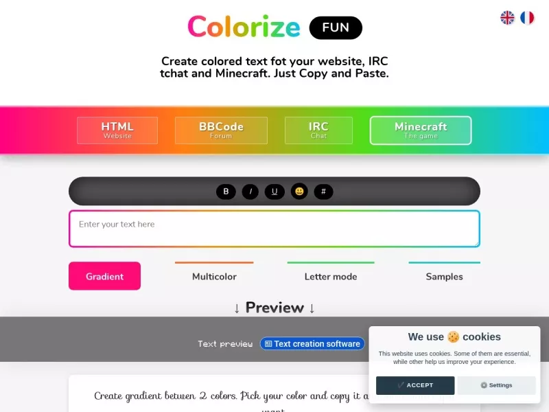 Colorize FUN 网站预览截图