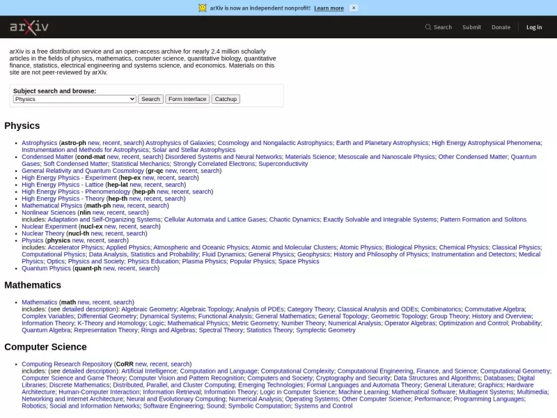 arXiv 网站预览截图