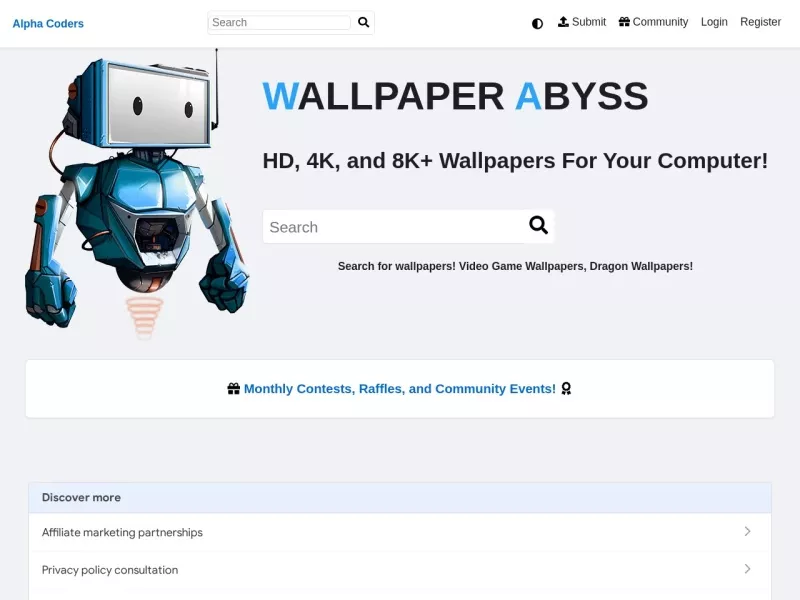 Wallpaper Abyss 网站预览截图