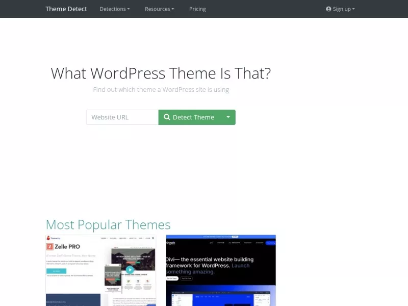 WordPress主题检测 网站预览截图