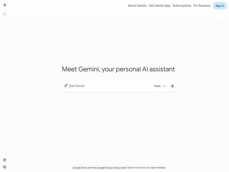 Gemini 网站预览截图