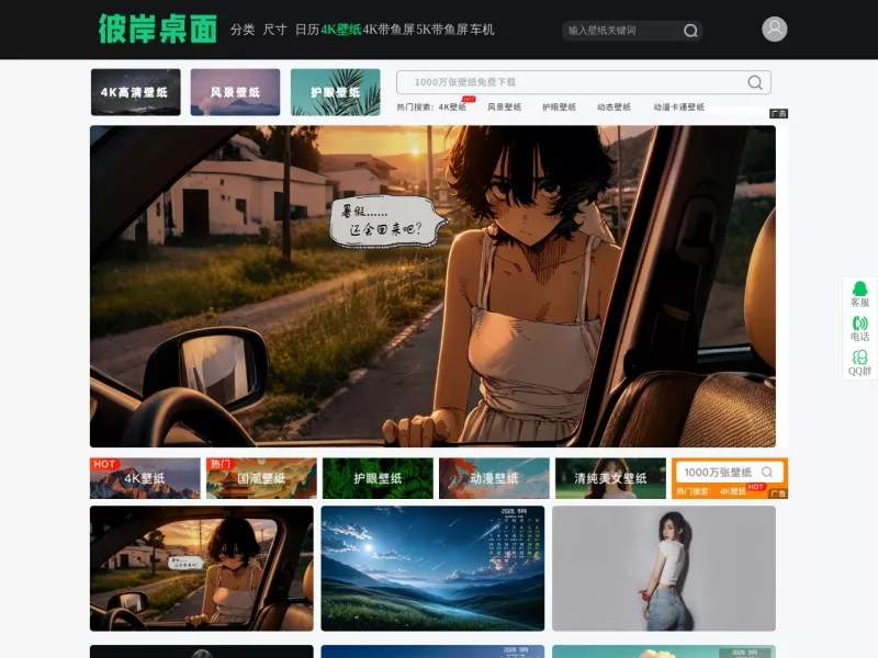 彼岸桌面 网站预览截图