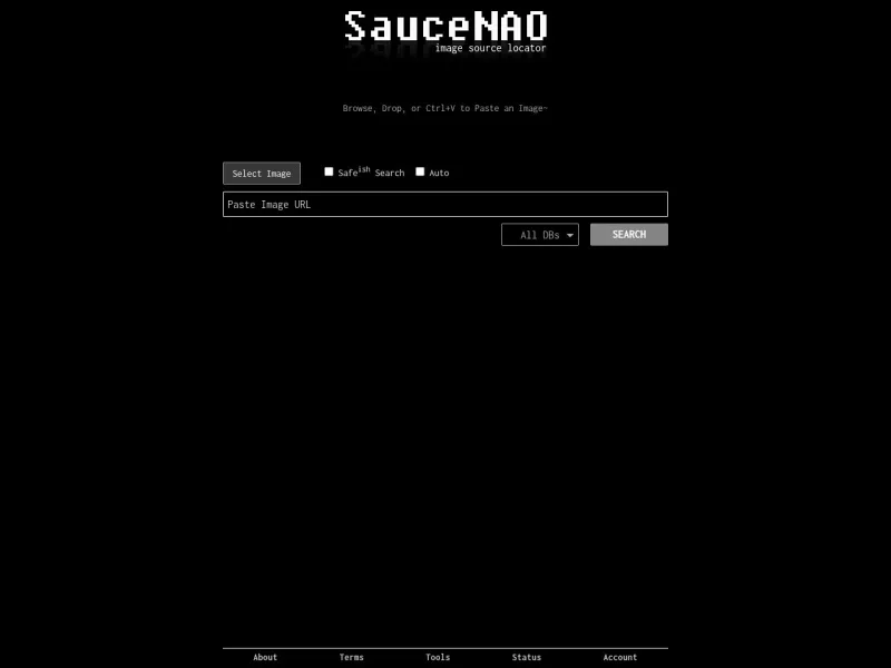 SauceNAO 网站预览截图