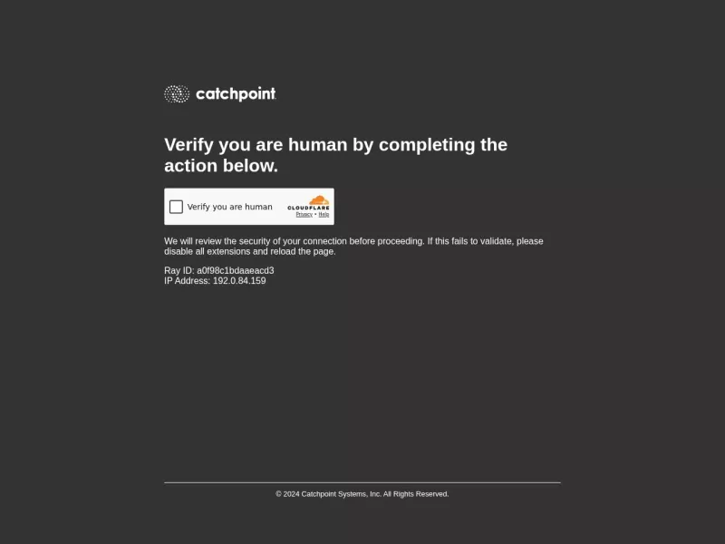 WebPageTest 网站预览截图