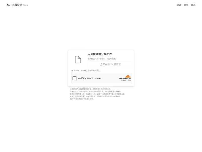 鸿雁快传 网站预览截图