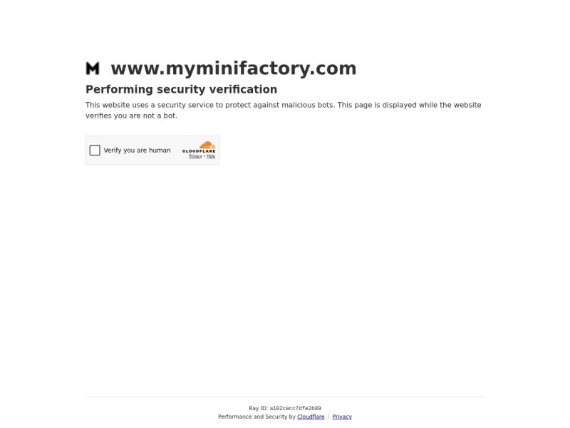 MyMiniFactory 网站预览截图