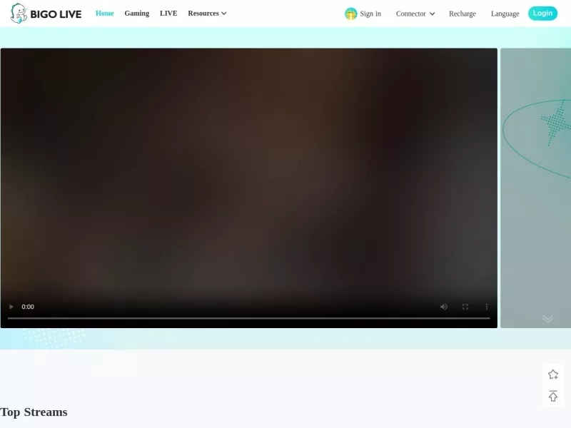 BigoLive 网站预览截图