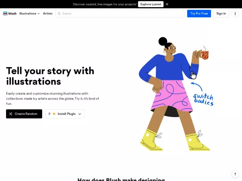 Blush 网站预览截图