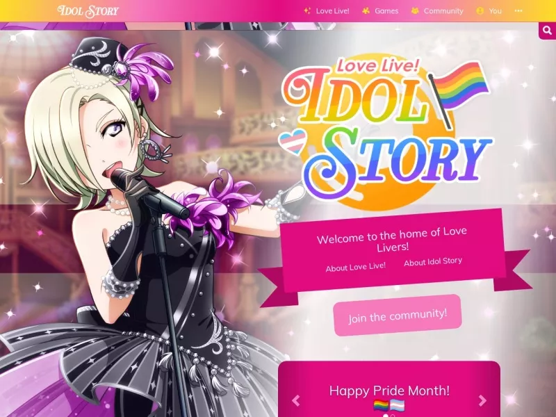 Love Live! Idol Story 网站预览截图