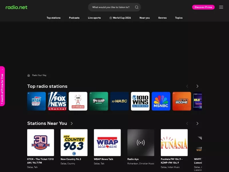 MSNBC全球电台 网站预览截图