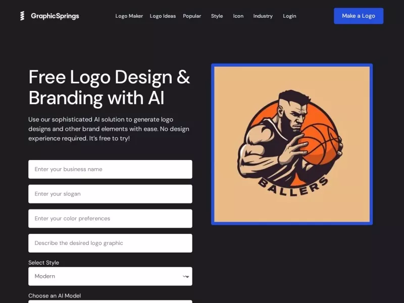 GraphicSprings 网站预览截图
