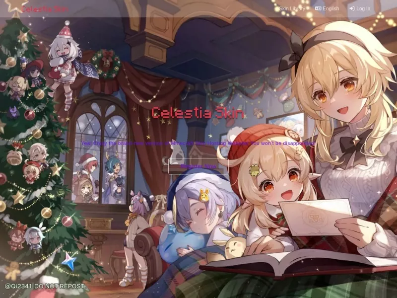 Celestia Skin 网站预览截图