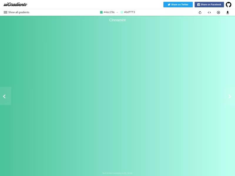 UIgradients 网站预览截图
