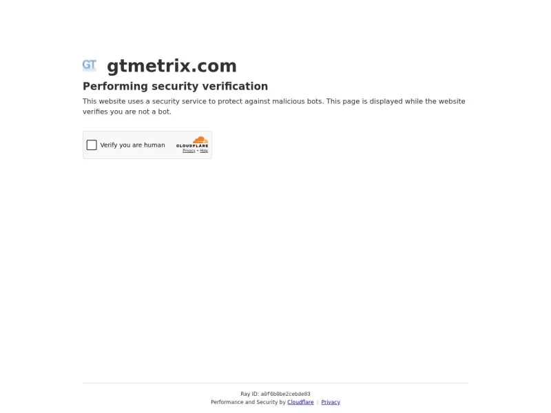 GTmetrix 网站预览截图
