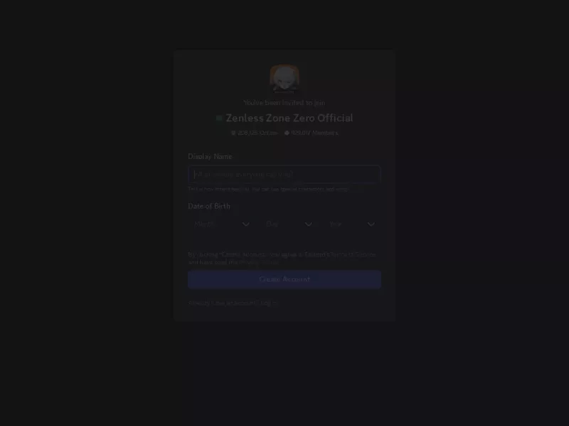 绝区零Discord 网站预览截图