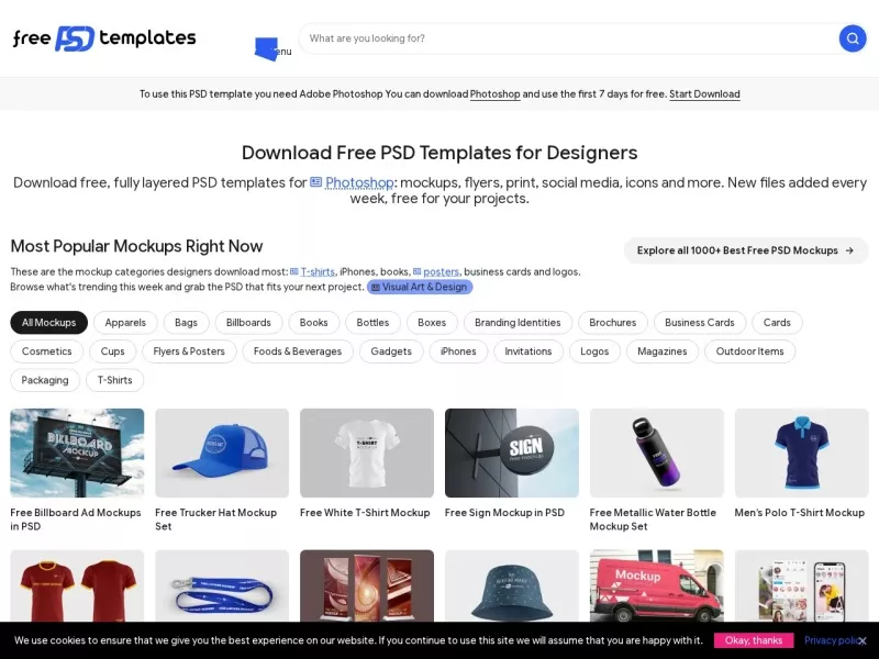 Freepsdtemplates 网站预览截图