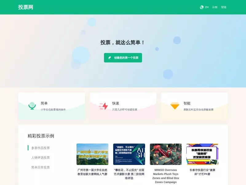投票网 网站预览截图