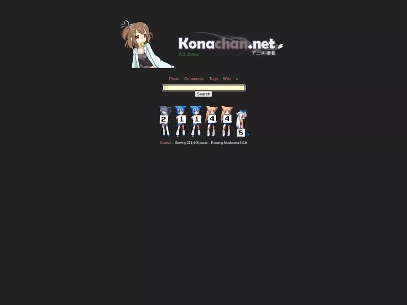 konachan 网站预览截图