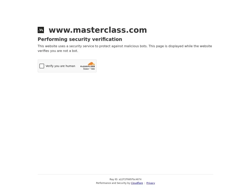 MasterClass 网站预览截图