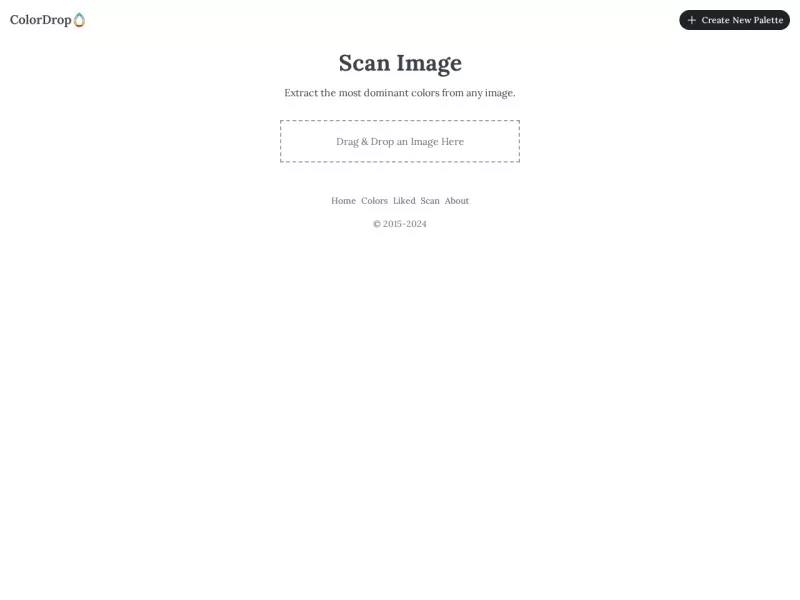 ColorDrop | Scan images 网站预览截图