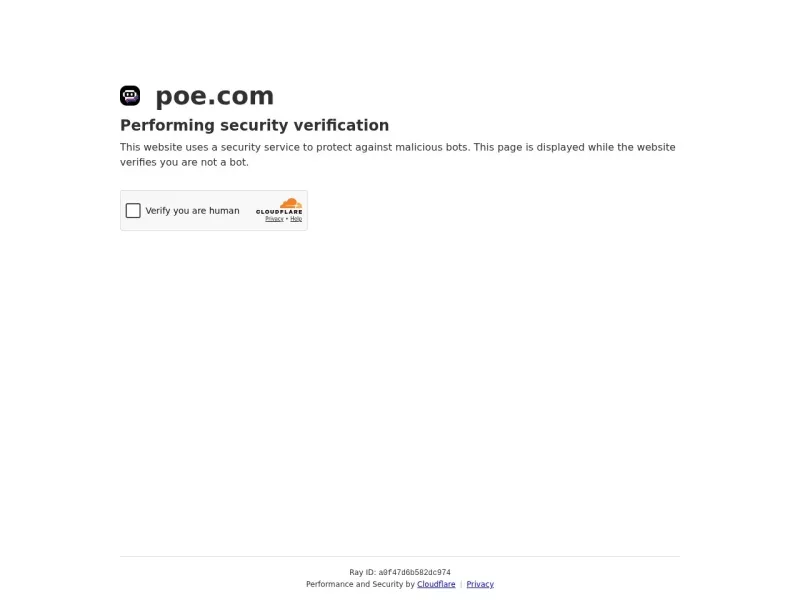 Poe 网站预览截图