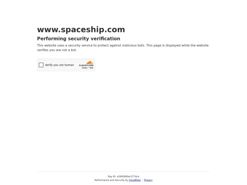 Spaceship 网站预览截图